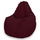 Кресло-мешок Комфорт, размер 90х115 см, ткань велюр, цвет бордовый - фото 291428181