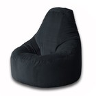 Кресло-мешок Комфорт, размер 90х115 см, ткань велюр, цвет чёрный - Фото 1