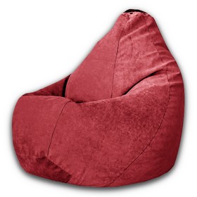 Кресло-мешок «Груша» Позитив Modus, размер L, диаметр 80 см, высота 100 см, велюр, цвет бордовый