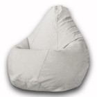 Кресло-мешок «Груша» Позитив Modus, размер XXL, диаметр 105 см, высота 130 см, велюр, цвет серый - фото 291428645