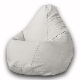 Кресло-мешок «Груша» Позитив Modus, размер XXL, диаметр 105 см, высота 130 см, велюр, цвет серый