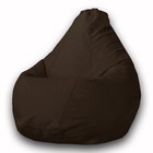 Кресло-мешок «Груша» Позитив Modus, размер XXL, диаметр 105 см, высота 130 см, велюр, цвет коричневый - фото 291428655
