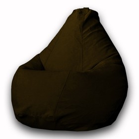 Кресло-мешок «Груша» Позитив Modus, размер XXL, диаметр 105 см, высота 130 см, велюр, цвет коричневый