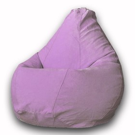Кресло-мешок «Груша» Позитив Modus, размер XXL, диаметр 105 см, высота 130 см, велюр, цвет розовый