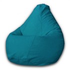 Кресло-мешок «Груша» Позитив Modus, размер XXL, диаметр 105 см, высота 130 см, велюр, цвет бирюзовый - фото 291428677