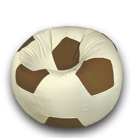 Кресло-мешок «Мяч», размер 70 см, см, искусственная кожа, цвет бежевый, коричневый