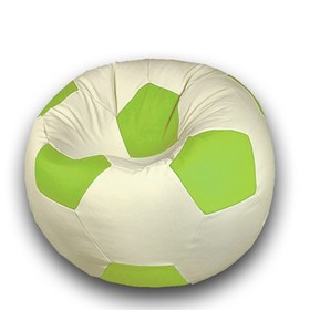 Кресло-мешок «Мяч», размер 80 см, см, искусственная кожа, цвет бежевый, салатовый