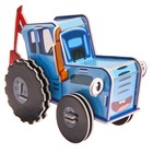3D конструктор из пенокартона, Синий трактор, 2 листа - фото 3878410