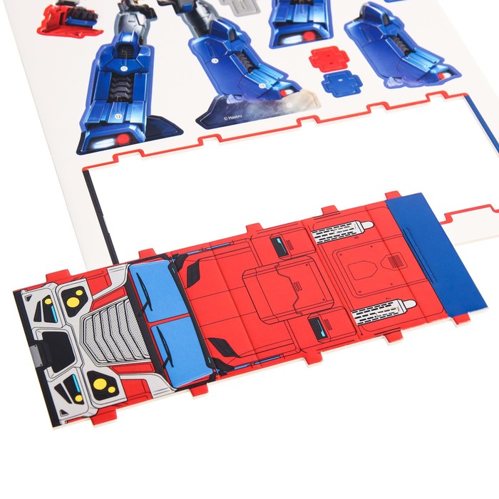 3D конструктор из пенокартона «Transformers, Оптимус прайм», 2 листа, Трансформеры - фото 1912713153