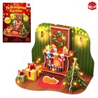 3D Конструктор «Новогодний камин», 29 деталей и гирлянда - Фото 1