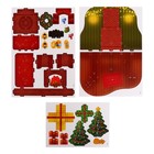 3D Конструктор «Новогодний камин», 29 деталей и гирлянда - Фото 2