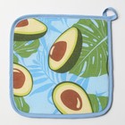 Прихватка 18х18 см, Авокадо, рогожка, 100% хлопок 9104220