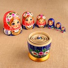 Матрешка "Синий сарафан"  21см, 7 кукольная, ручная роспись - фото 24608658