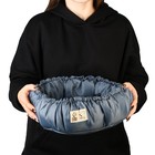 Лежанка для кошек и собак двусторонняя с игрушкой «Оттенки серого» 50-30х12 см - Фото 11
