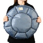 Лежанка для кошек и собак двусторонняя с игрушкой «Оттенки серого» 50-30х12 см - Фото 12