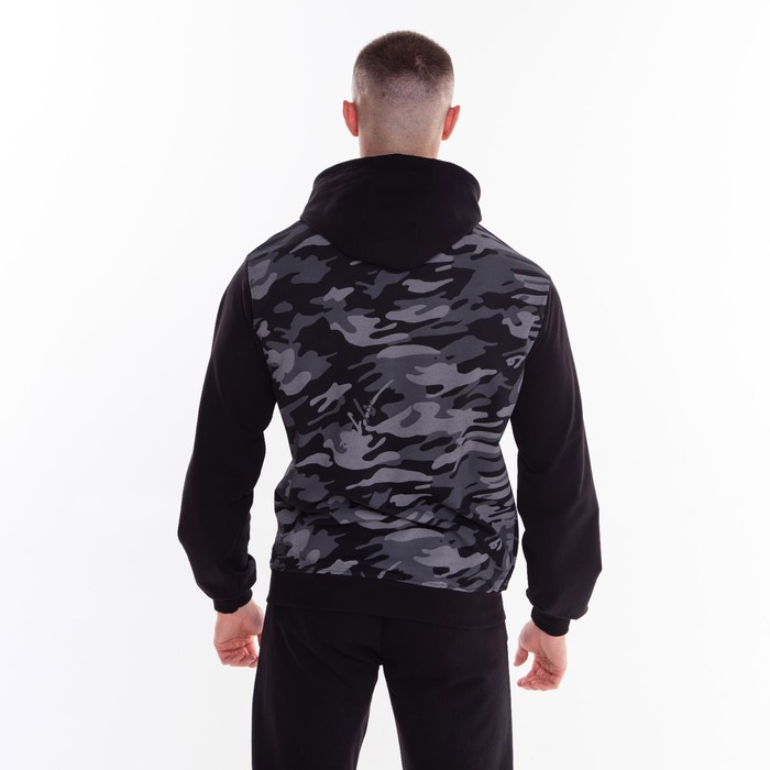 Костюм мужской (толстовка/брюки), цвет серый, размер 50 55755