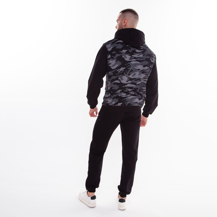 Костюм мужской (толстовка/брюки), цвет серый, размер 54 55756