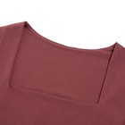 Лонгслив женский MINAKU: Basic line цвет бордовый, р-р 44 - фото 60050