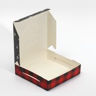 Коробка складная «Дед мороз», 14 × 14 × 3.5 см - Фото 5