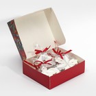 Коробка для кондитерских изделий  «С новым годом!», 17 × 20 × 6 см - Фото 4