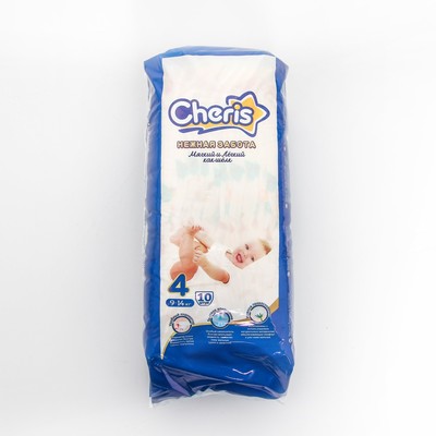 Детские подгузники Cheris  10 шт. размер L (9-14кг)