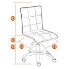 Кресло ZERO флок коричневый 6 - Фото 3