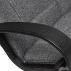 Кресло офисное СН747, с подлокотниками, на колёсиках, ткань, цвет чёрный/серый 207 - Фото 11