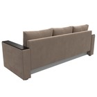 Диван прямой «Атланта лайт», без стола, еврокнижка, велюр, цвет бежевый 9209860