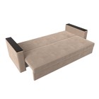 Диван прямой «Атланта лайт», без стола, еврокнижка, велюр, цвет бежевый 9209860