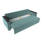 Прямой диван «Атланта лайт», без стола, еврокнижка, велюр, цвет, цвет бирюзовый  (артикул 9209861)  большой выбор товаров оптом и в розницу по низким ценам с доставкой