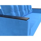Диван прямой «Атланта лайт», без стола, еврокнижка, велюр, цвет, цвет голубой - Фото 4