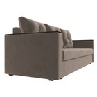 Прямой диван «Атланта лайт», без стола, еврокнижка, велюр, цвет, цвет коричневый  (артикул 9209864)  большой выбор товаров оптом и в розницу по низким ценам с доставкой