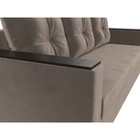 Прямой диван «Атланта лайт», без стола, еврокнижка, велюр, цвет, цвет коричневый  (артикул 9209864)  большой выбор товаров оптом и в розницу по низким ценам с доставкой