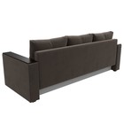 Прямой диван «Атланта лайт», без стола, еврокнижка, велюр, цвет, цвет коричневый  (артикул 9209864)  большой выбор товаров оптом и в розницу по низким ценам с доставкой