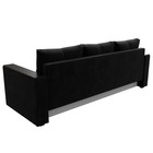 Прямой диван «Атланта лайт», без стола, еврокнижка, велюр, цвет, цвет чёрный  (артикул 9209867)  большой выбор товаров оптом и в розницу по низким ценам с доставкой