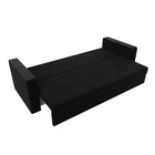 Прямой диван «Атланта лайт», без стола, еврокнижка, микровельвет, цвет чёрный  (артикул 9209876)  большой выбор товаров оптом и в розницу по низким ценам с доставкой