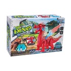 Динозавр «Дракон», работает от батареек, световые и звуковые эффекты, цвет голубой - фото 4358119