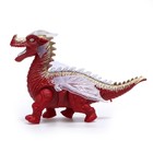 Динозавр «Дракон», работает от батареек, световые и звуковые эффекты, цвет красный - фото 3989638
