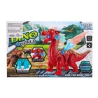 Динозавр «Дракон», работает от батареек, световые и звуковые эффекты, цвет красный - фото 3989642
