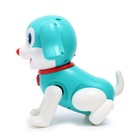 Собака «Тобби», ходит, свет, звук, работает от батареек, цвет голубой - фото 6661696