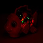 Рыбка «Шестерёнки», свет и звук, работает от батареек, цвет оранжевый - фото 6661715