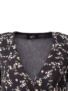 Платье с поясом миди женское MIST, размер 48, чёрное 9103232