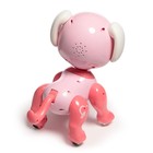 Робот собака «Питомец» IQ BOT, на пульте управления, интерактивный: звук, свет, на батарейках, розовый - Фото 3