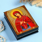 Шкатулка «Божья Матерь Умягчение злых сердец»  10×14 см, лаковая миниатюра - фото 9750985