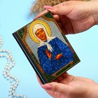 Шкатулка «Матрона Московская»  10×14 см, лаковая миниатюра - Фото 3