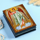 Шкатулка «Ангел-хранитель»  10×14 см, лаковая миниатюра - фото 2762581