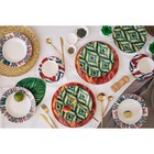 Тарелка фарфоровая десертная Доляна Askım, d=20.5 см, зелёная - Фото 11