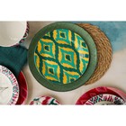 Тарелка фарфоровая десертная Доляна Askım, d=20.5 см, зелёная - Фото 4