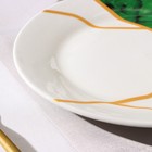 Тарелка фарфоровая десертная Доляна «Малахитовая шкатулка», d=20,5 см - фото 47878019