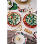 Тарелка обеденная Доляна Askım, d=25 см, фарфор, красная - Фото 7